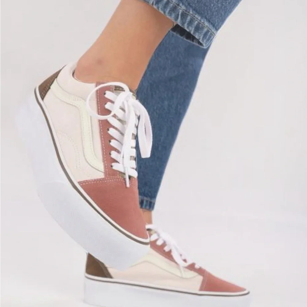 Vans old Skool stackform earthy blocking multi - Picture 1 of 7